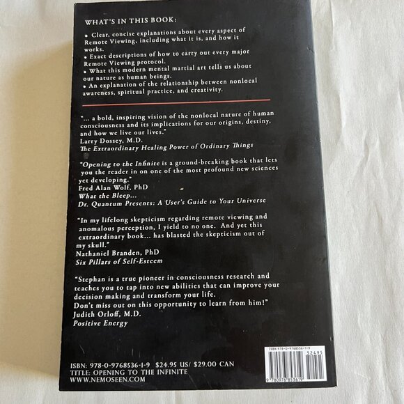 Signed Opening to the Infinite Stephan A. Schwartz Remote Viewing - Picture 5 of 7